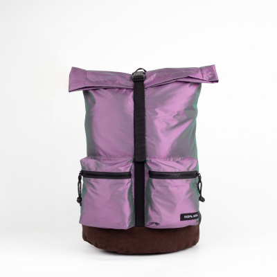Рюкзак Разведчик 2.0 дно коричневая искусственная замша / хитрый фиолет